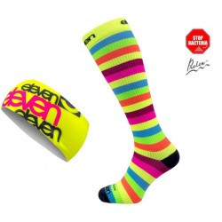 Set Compression Socken+Stirnband_Stripe