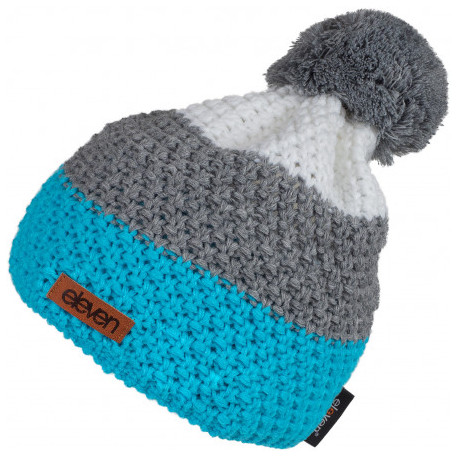 HAUBE gestrickt Eleven POM Blue/Grey