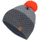 HAUBE GESTRICKT-MAD GREY/ORANGE