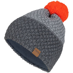 HAUBE GESTRICKT-MAD GREY/ORANGE