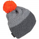 HAUBE GESTRICKT-MAD GREY/ORANGE