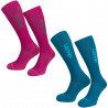 COMPRESSION SOCKEN-MERINO-FUCHSIA