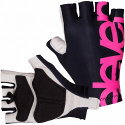 Radhandschuhe kurz Black Pink