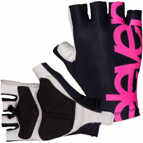 Radhandschuhe kurz Black Pink
