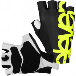 Radhandschuhe kurz Black Fluo