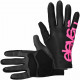 Lange Radhandschuhe Long Black Pink